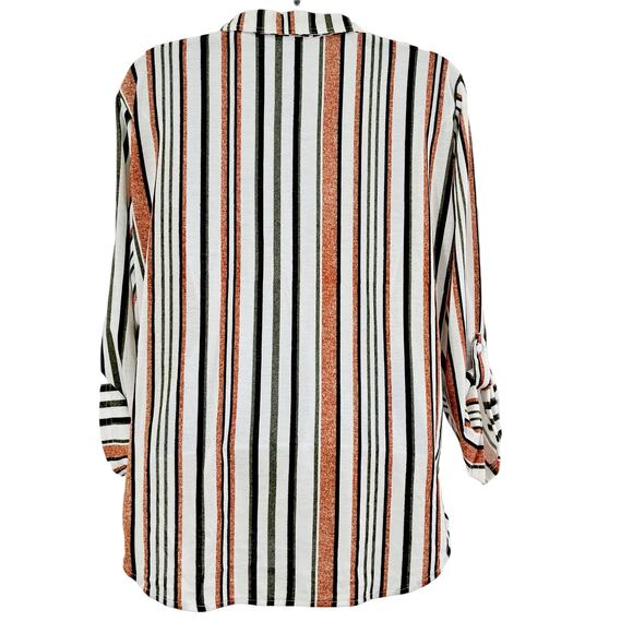 Eden & Olivia Striped Button Up Top - Picture 5 of 8